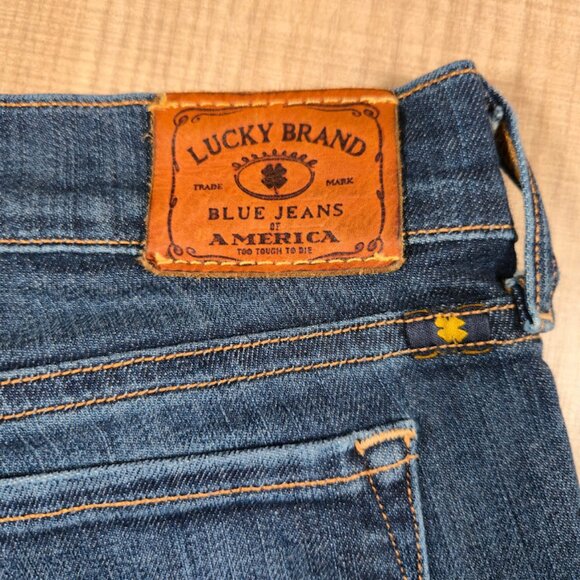 Lucky Brand Jeans Women Size 0 Blue Denim Charlie Straight Ankle Casual Classic - Picture 5 of 13